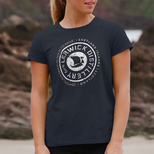 Women's Shield T-Shirt - Navy Blue