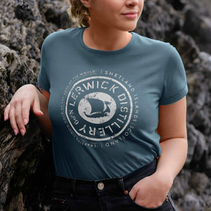 Women's Shield T-Shirt - Sea Blue