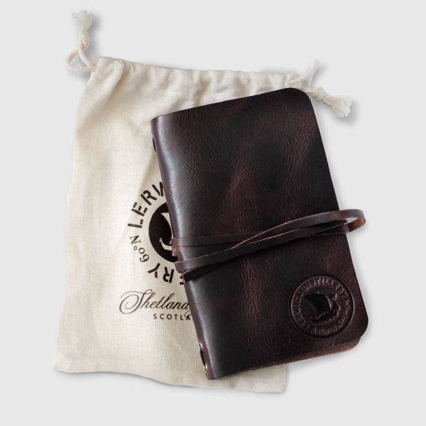 Lerwick Distillery Leather Journal - Tobacco 7